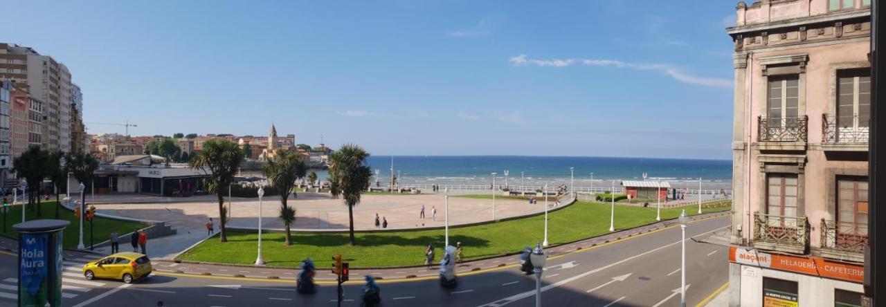 Apartmán Apartamento La Escalerona Con Vistas Al Mar Gijón Exteriér fotografie