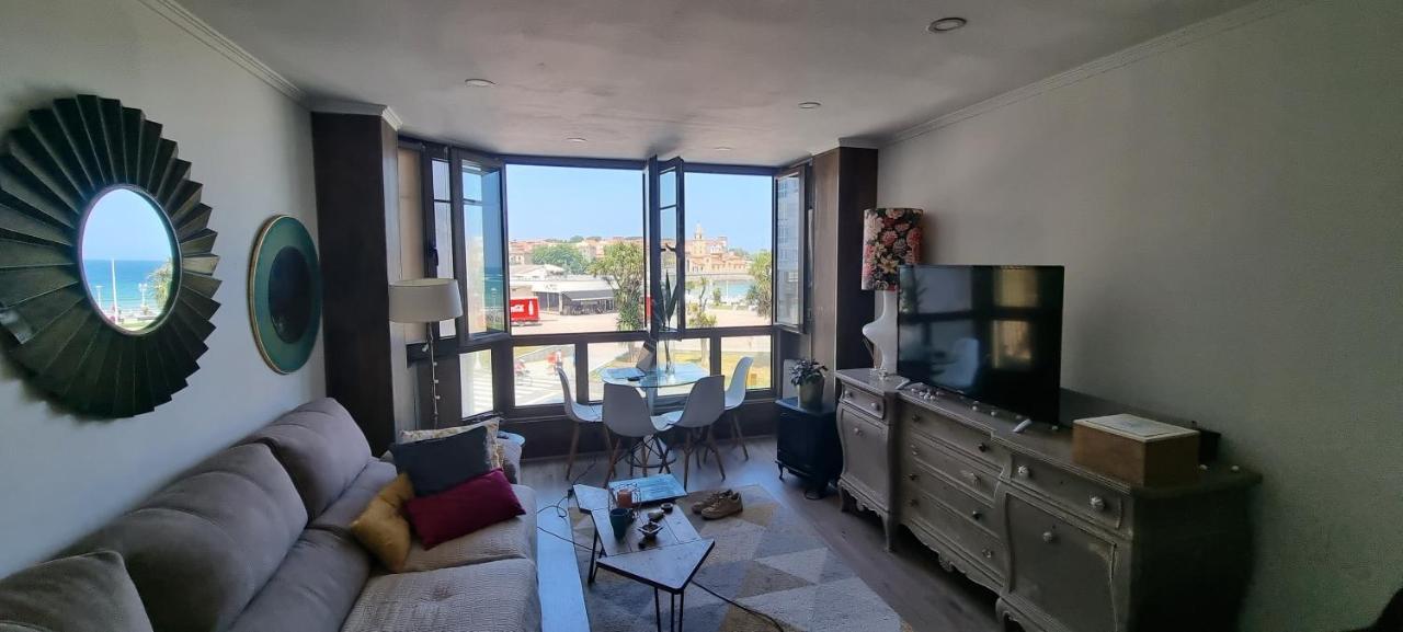 Apartmán Apartamento La Escalerona Con Vistas Al Mar Gijón Exteriér fotografie